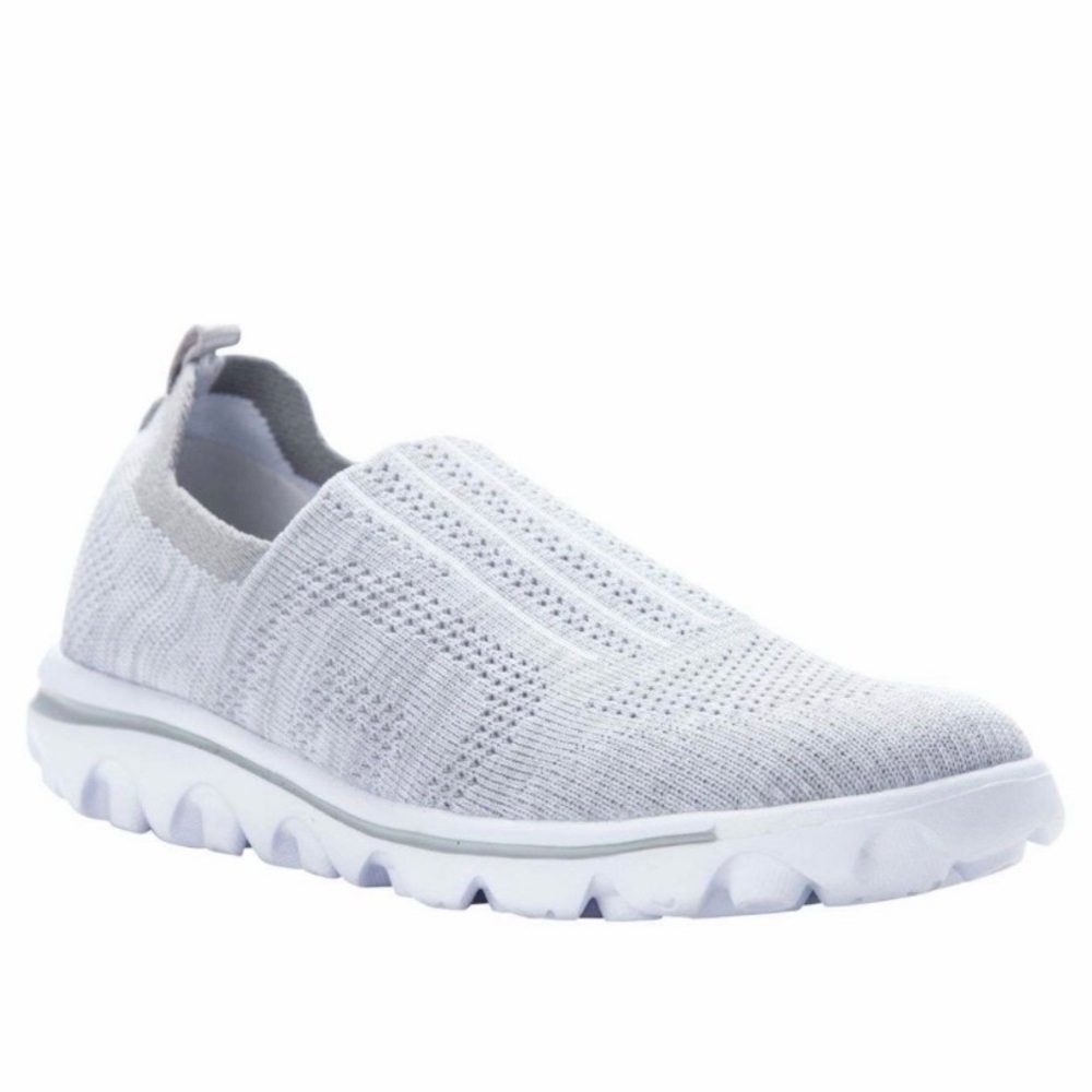 Propet Women's Grey Knit Slip-On Sneakers. Women’s Size 9.5